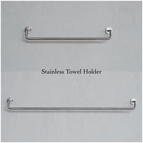 KT sus towel holder / ステンレスの美しいフォルムのタオルホルダー / S . Mサイズ