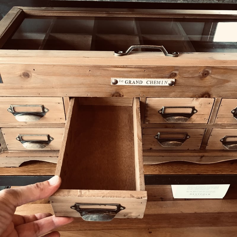 WOOD COLLECTION BOX サイズ W550×D250×H240mm アイア