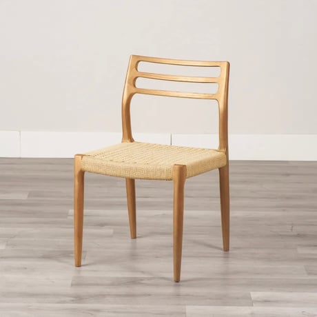 DINING CHAIR / アッシュ無垢のペーパーコードチェア / 北欧スタイル 和モダン / ダイニングチェア BROWN , BLACK