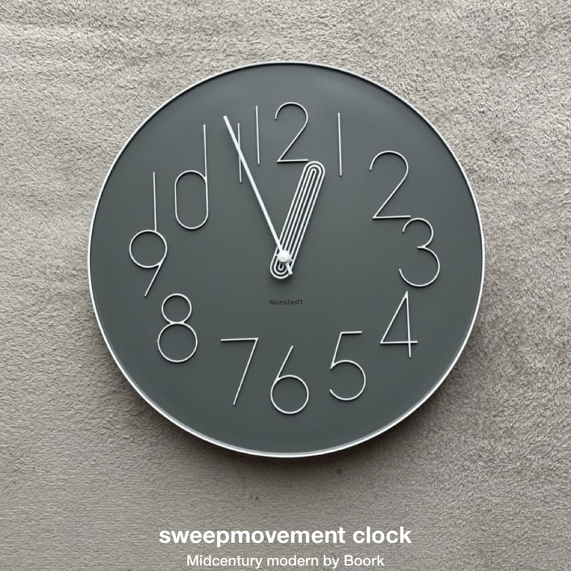 Boork sweepmovement clock / シンプルモダンなデザインとレトロ