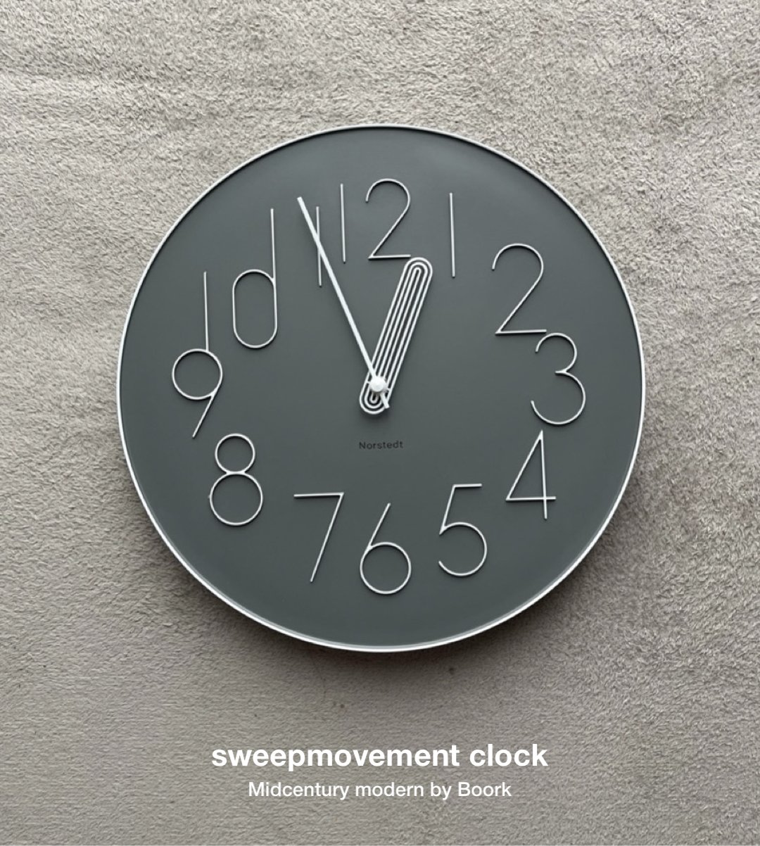 Boork sweepmovement clock / シンプルモダンなデザインとレトロ