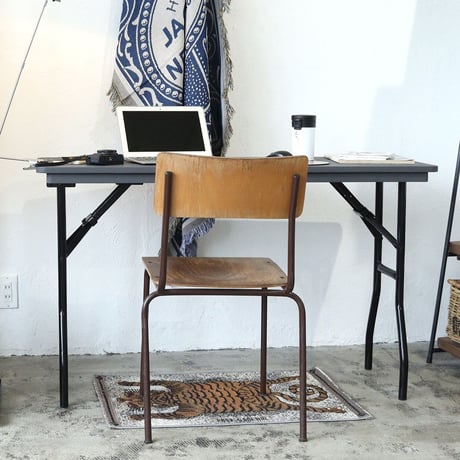 FOLDING MIL WORKTABLE / GRAY , OLIVE / フォールディング ミル ワークテーブル /  折り畳みテーブル / インダストリアルインテリア / サイドテーブル