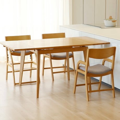 NATURAL WOOD DINING CHAIR / ナチュラルでライトな優しい木肌のファブリックチェア / 完成品 / デスクチェア 学習チェア