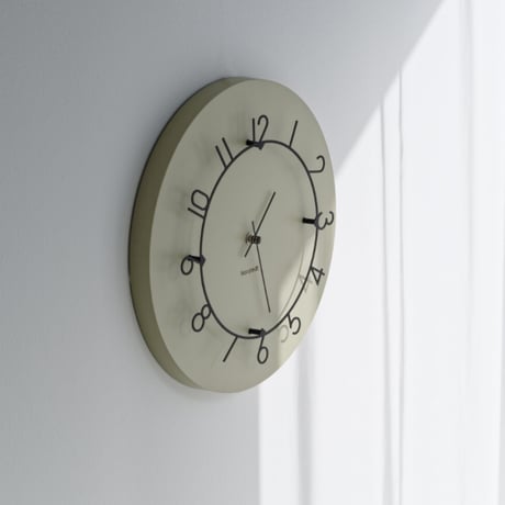 Luu sweep movement clock / 掛け時計 / BEIGE , NAVY