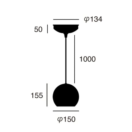 シンプルなボール状デザインが凛としたペンダントライト / GELATO-PENDANT /  1灯 E17 40W セラミック LED対応 陶器  / ART WORK  STUDIO ※電球選択