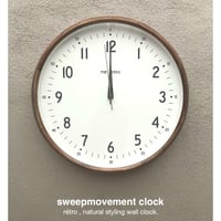 WOOD CLOCK  掛け時計 / 電波時計 / GERMAN / φ300xD55mm / ウォールクロック