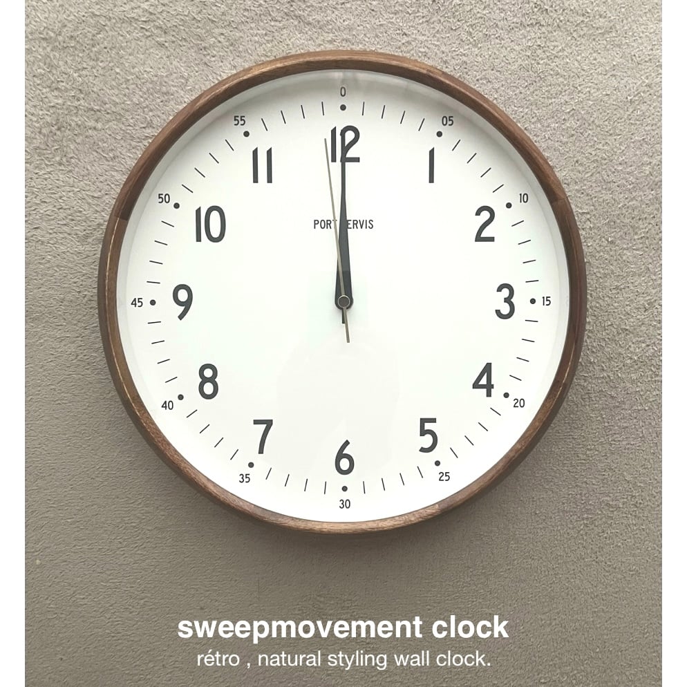 WOOD CLOCK 掛け時計 / 電波時計 / GERMAN / φ300xD55mm /