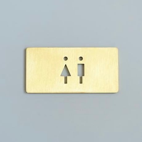 toilet " SIGN PLATE / Sサイズ / stainless , iron , brass / スタイリッシュ / シンプル / サインプレート