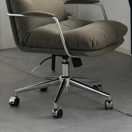 DESK&WORK CHAIR / シャープなフォルムでソファーのような座り心地のロッキング・昇降機能付チェア / GRAY , BLACK