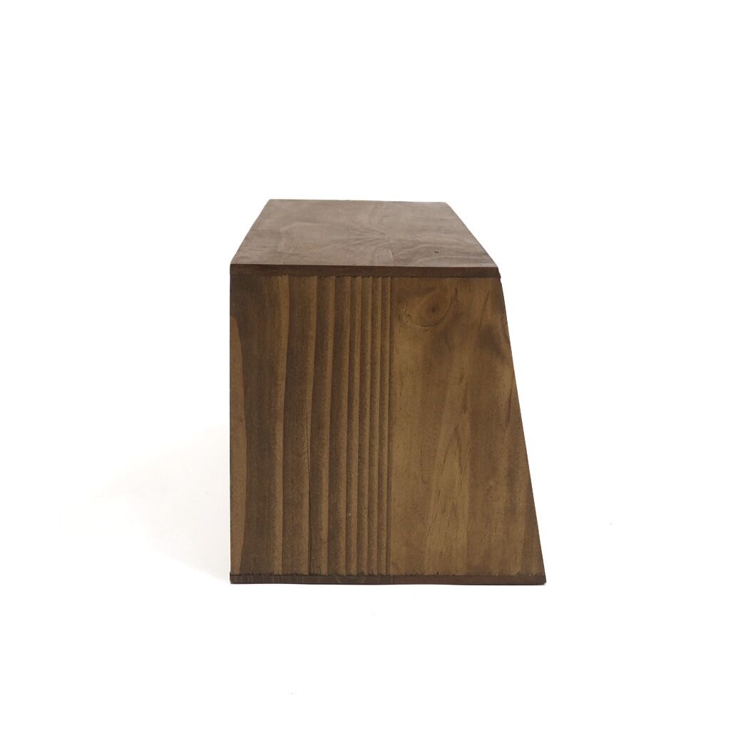 PINE WOOD スパイスラック / グラス収納 ガラス扉のついた卓上スパイス