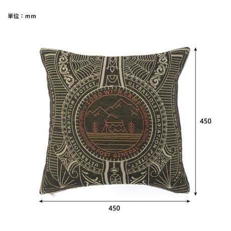 POST GENERAL / TO-GO CUSHION COVER / 45cm クッションカバー / CAMP BLACK , TIGER , ART