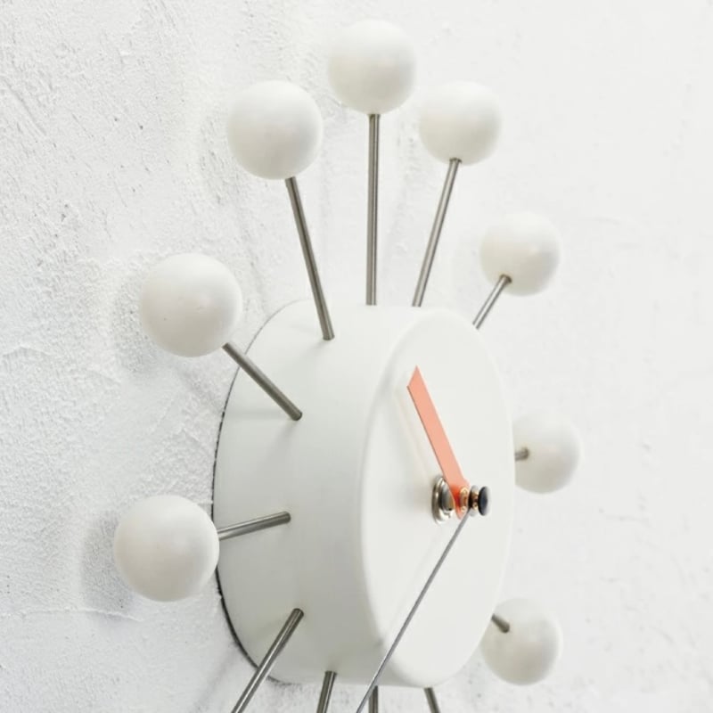 Aino sweepmovement clock / ivory , blue / 壁掛け時計