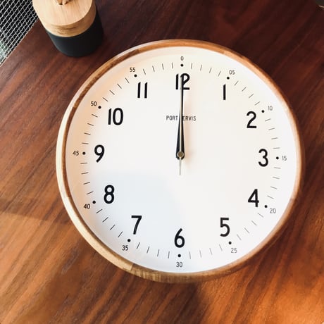 WOOD CLOCK  掛け時計 / 電波時計 / GERMAN / φ300xD55mm / ウォールクロック