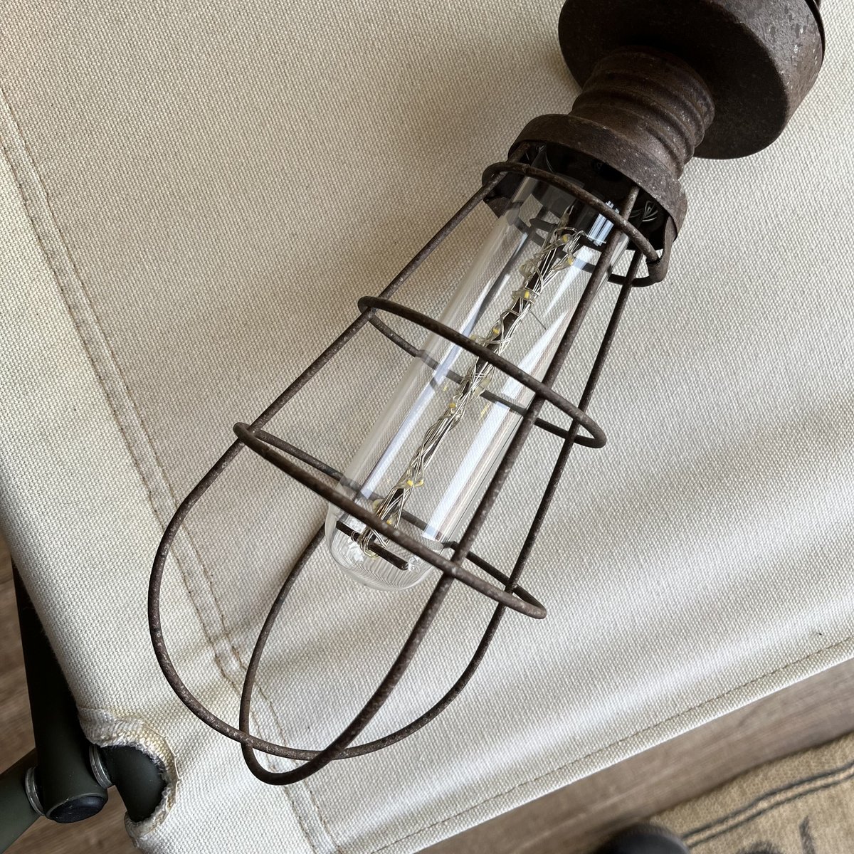 VINTAGE CHAIN LAMP / アイアン ヴィンテージ ランプ LED電球ランプ