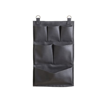 合皮素材のシンプルな収納ケース / ティッシュケース / ストレージボックス / ウォールポケット6  ▷DARK GRAY / 壁面収納 / レター収納