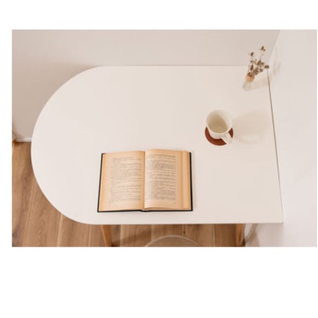 SIDE ARCH DINING TABLE / ダイニングテーブル / ナチュラル , ホワイト / コンパクトテーブル / ナチュラルインテリア