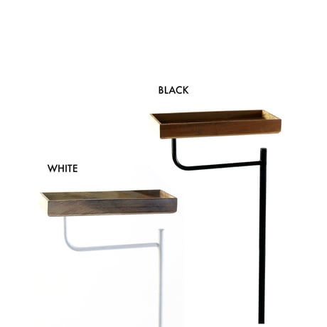 IRON × WOOD UMBRELLA STAND with TRAY / WHITE , BLACK / アンブレラスタンド / 傘立て