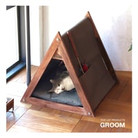 Horn Please MADE ペットテントハウス グレー インテリアとしても主役級のルックスのPET テントハウス