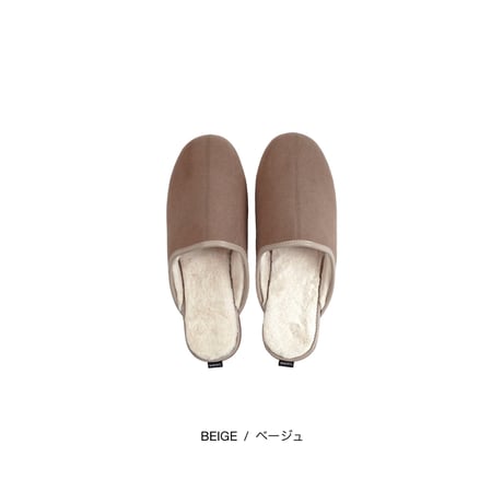 warm's room slipper / Mサイズ , Lサイズ / 冬の日常が少し変わる上質な履き心地のボア ルームシューズ / beige , khaki , nayy , gray