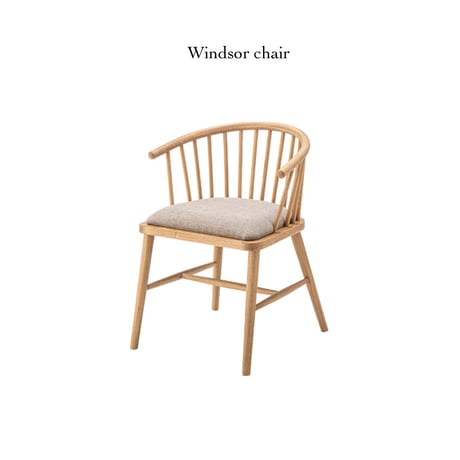 OAK WINDSOR CHAIR / オーク材の滑らかな手触りのウィンザーチェア / ダイニングチェア / 1脚
