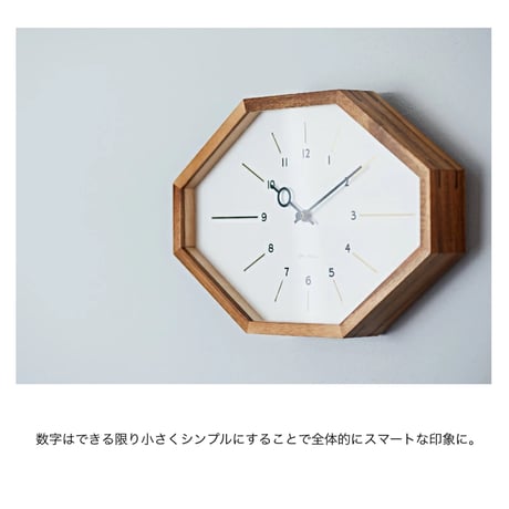 Belmonte / white , black / 電波時計 / 掛け時計 / W33 × H21.5 × D4.5cm