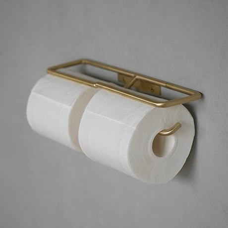 KT brass paper holder / 他にはない個性的なデザインの トイレットペーパーホルダー / シングル , ダブル