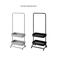 CASTER HANGER RACK / GRAY , BLACK / ワゴンラック ハンガーラック / サイズ : W59.5×D37× H150 / 175cm
