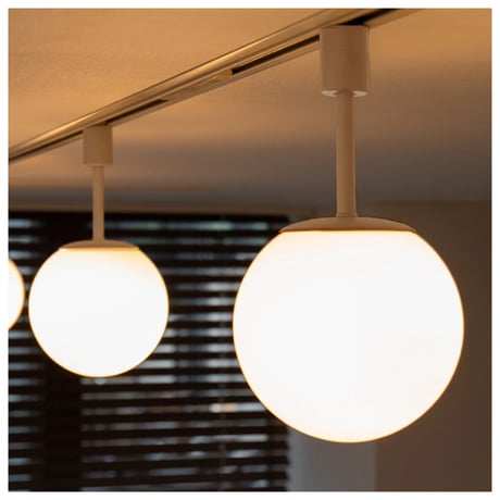 TINY GLASS DUCT LIGHT 1 / ライティングレール専用のガラスボール照明 / WHITE , GREIGE ,  BLACK