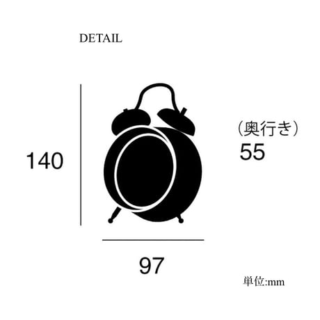 NEWGATE Charlie Bell Alarm / 置き時計 / 電池式  / コッパー , シルバー
