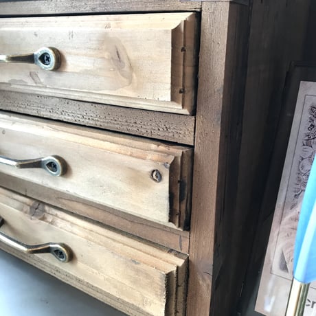 WOOD COLLECTION BOX HANDLE［ W30xD22xH34.5cm ］置き型