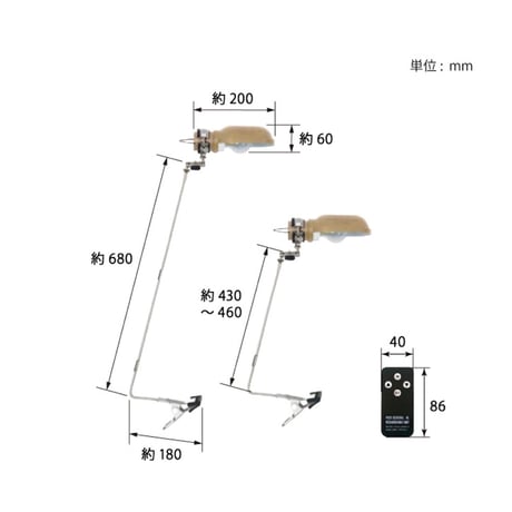 USB充電式のLEDランプをデスクランプとして使えるランプ /  POST GENERAL / ポストジェネラル HANG LAMP TYPE3 / デスクライト / 間接照明 / アウトドア