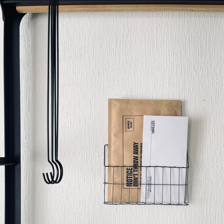 ＷＩＲＥ ＷＡＬＬ ＲＡＣＫ / 繊細でシンプルな A4サイズの書類も収まるレターラック / サイズ W230×D25×H180mm