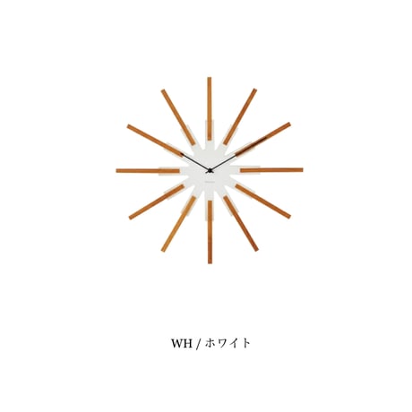 SIMPLE MORDERN SIRIO WALL CLOCK / 壁面にデザインをプラス 直径44cmの大きめな掛け時計 / white , black