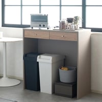 90 COUNTER / 高さ90cmのダストボックスも収納できるカウンター収納 / ストレージボード