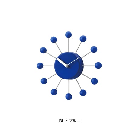 Aino sweepmovement clock / ivory , blue / 壁掛け時計 / 時計 / 無音 壁時計 / ウォールクロック 北欧 /リビング ダイニング