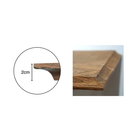 IRON + WOOD WALL SHELF / 洗練されたカービングを施した棚板とマットな質感のブラケットセット / ウォールシェルフ
