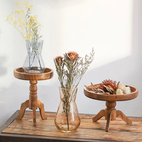 PINE WOOD TRAY STAND / LOW , HIGH / パイン材 ポットスタンド