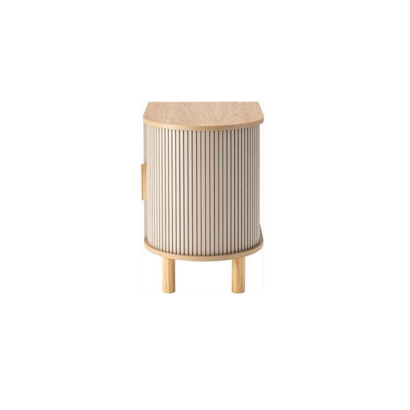 ARCH CABINET / 端正な佇まいのリブデザイン スライド式収納