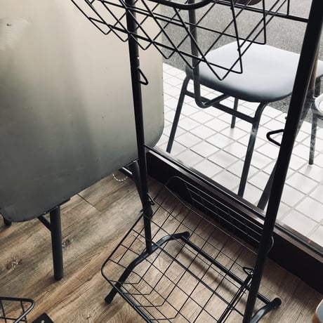 BASKET RACK 3ST / バスケットラック3段 / WHITE , BLACK / H103cm