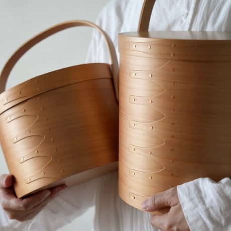 SHAKER ROUND HANDLE BOX M L / シェーカーハンドルボックス / ライトブラウンシリーズ