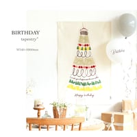 BIRTHDAY TAPESTRY / IMPRESSION De BLOC / 誕生日を華やかに演出してくれるタペストリー / サイズ : 約w540×h800mm