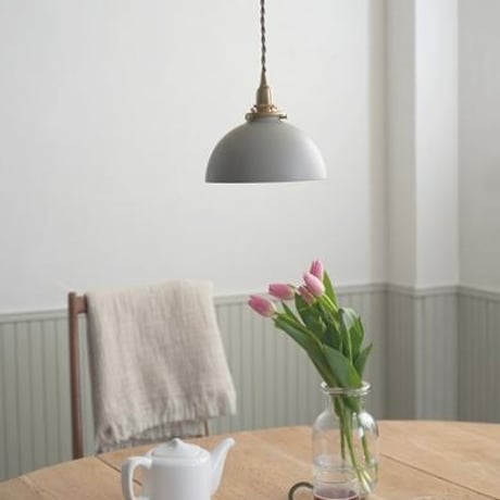 IRON SHADE / 丸いカタチが可愛いドーム型シェードのペンダントライト / E17 BRASS PENDANT / 60cm ,100cm