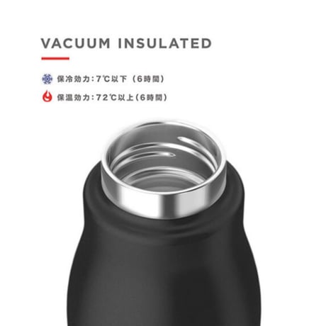 保冷保温 ステンレススチールボトル ［ ZOKU ］容量 : 500ml