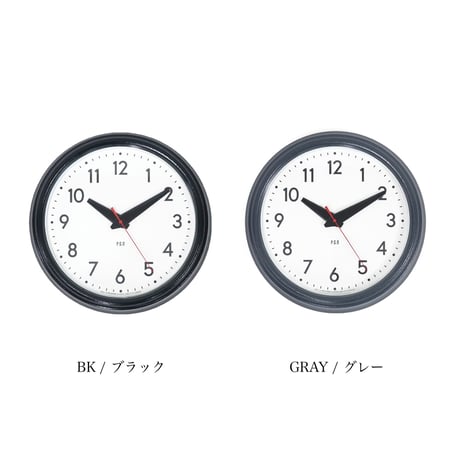 SCHOOLHOUSE WALL CLOCK / スクールハウス ウォールクロック / GRAY , BLACK / 掛け時計 / スイープムーブメントクロック