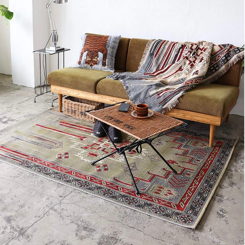 風景画絨毯　海外お土産　ラグ TO-GO RUG LARGE / ART インテリアシーンに映える絵画のような