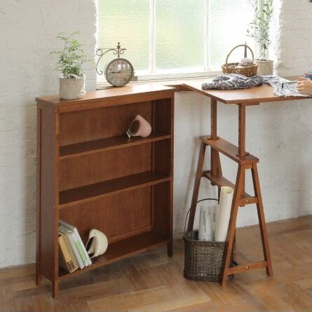 WOOD BOOK SHELF / ラック / 本棚 / 食器棚 / 可動棚 サイズ : W