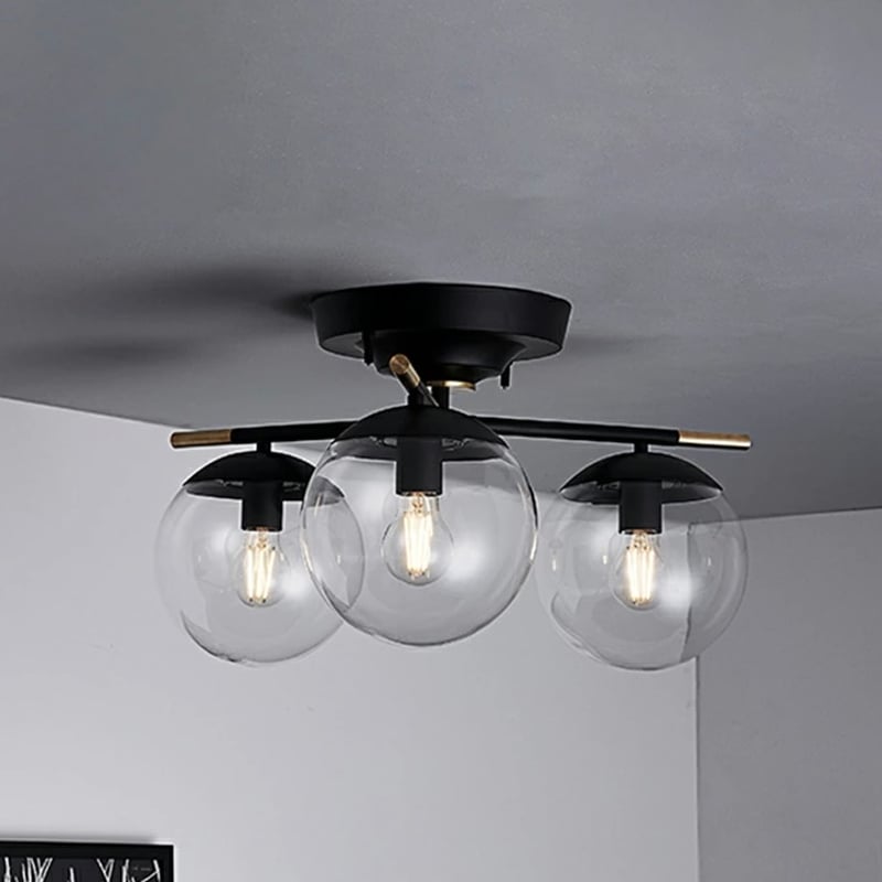 【新品未使用】　ブリス3 シーリングランプ　クリア　LED電球付属モデル Bliss 3-ceiling lamp / ブリス 3 シーリングランプ/ 3灯 クリア ,