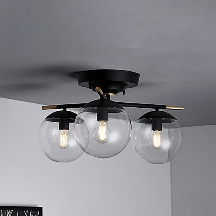 Bliss 3-ceiling lamp / ブリス 3 シーリングランプ/ 3灯 クリア ,