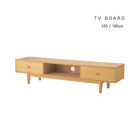 ＴＶ ＢＯＡＲＤ 150 , 180 / ナチュラルでライトな木目のテレビボード / アッシュ / 天然木