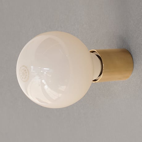 Cylinder light / 限りなくシンプルに仕上げたレセップライト / シャープなアルミニウムと上質な輝きの真鍮 / LED電球専用 / 壁付け照明 / シリンダーライト